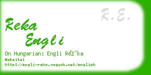 reka engli business card